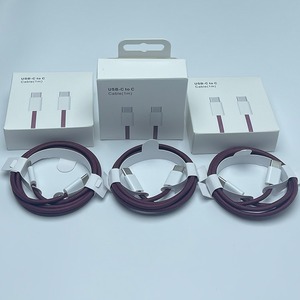 Nuevo Cable de Carga USB-C a USB-C Trenzado Color Vino Tinto de 1M con Carga Rápida PD para iPhone 15-18 con Caja Original - Product Image 4
