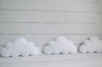 Nuages lune et étoiles feutre jouets pour bébé Mobile décoration murale suspendus feutre nuages
