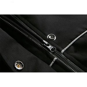Quick Dry <b>Waterproof</b> Polyester Washed Formal <b>Parka</b> Hoodie Black <b>Waterproof</b> Lightweight <b>Jacket</b> - Product Image 6