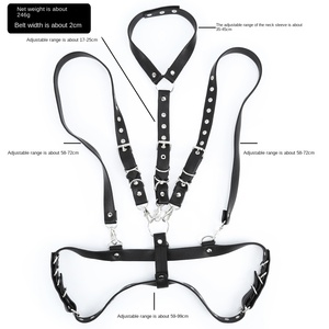HM auto Bondage jouet sexuel pour homme Punk hommes Bondage fétiche <span class=keywords><strong>Sexy</strong></span> cuir <span class=keywords><strong>Latex</strong></span> vêtements amour poupées pour hommes - Product Image 4