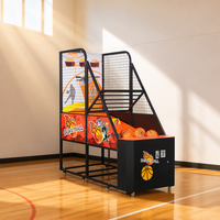 Machine de jeu d'arcade de basket-ball à monnayeur, pliable et standard pour adultes, pour centre de jeux