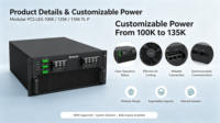 Convertisseur d'énergie bidirectionnel AC/DC, module de stockage d'énergie, système de conversion de puissance 105 kW 125 kW, système de conversion de puissance PCS 125 kW