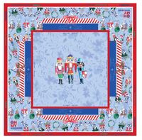 Nuevas Alfombrillas de Mahjong Navideñas de Lujo Portátiles y Resistentes a la Decoloración, Alfombrilla de Mahjong Cascanueces, Juego de Mahjong Moderno de Goma para 4 Jugadores