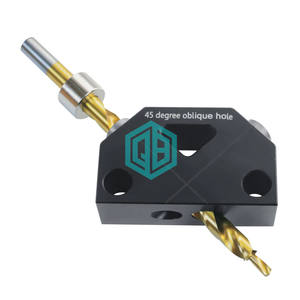 Outil de positionnement pour perçage d'angle, 45 points de fixation, pour le travail du bois, kit de perçage pour vis, guide de perçage pour goujons, outils auxiliaires de bricolage - Product Image 1