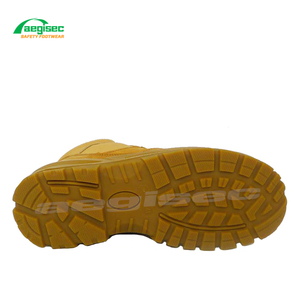 AEGISEC-Calzado DE SEGURIDAD DE nobuk repelente al agua de alta calidad, calzado de seguridad industrial con cordones y punta de acero - Product Image 4