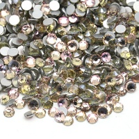 Rhinestone Kaca Rainbow Rose Non Hotfix Ukuran Besar Grosir dalam Kemasan Massal SS6-SS20 Strass untuk Dekorasi Seni Kuku