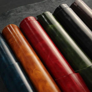 حقيبة ناعمة بجانب السرير من جلد البقر الطبيعي من الطبقة الأولى ، قماش جلد البقر الشمعي الزيتي العتيق للأثاث - Product Image 4