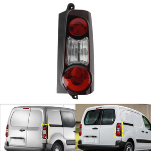 9677205580 9677205480 Fanali Posteriori Auto con Lente Rossa e Trasparente, Luci Freno Rosse Sinistra e Destra per Citroen <span class=keywords><strong>Berlingo</strong></span> 2 Porte 2012-2018 - Product Image 2