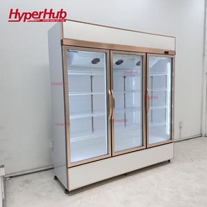 Réfrigérateur commercial haut de gamme en alliage d'aluminium <span class=keywords><strong>brossé</strong></span> avec refroidissement par air, pour boissons et fruits, vitrine réfrigérée pour cuisine professionnelle - Product Image 5