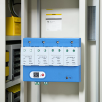 Protecteur de surtension AC SPD 100KA 1P 2P 3P 4P 275V T2 pour équipement électronique Dispositif de protection contre la foudre