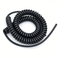 Cable Espiral Industrial de TPU con Acabado Mate o Brillante, Cable Eléctrico Flexible en Espiral, Longitud Personalizada y Alta Elasticidad