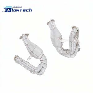 ท่อร่วมไอเสีย FlowTech SS304 สแตนเลสสตีลประสิทธิภาพสูง พร้อมแผ่นกันความร้อน สำหรับ Porsche 981 Boxster Cayman 2.7 - Product Image 4