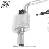 Pour Ford Explorer 3.5T 2016 voiture système d'échappement queue moyenne haute performance catback tuyau d'échappement électronique soupape d'échappement silencieux