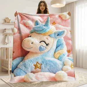 Manta de Franela con Diseño de Muñeco de Nieve, Manta para Siesta, Reversible, Cálida y Acogedora para el Invierno, con Estampado Personalizado - Product Image 1
