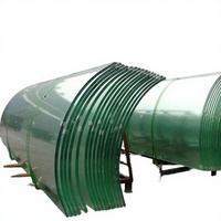 Vidrio Templado Curvo de Alta Calidad para Fachadas de Edificios/Puertas de Ducha con Certificación SGCC/IGCC/CE