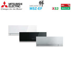 Mitsubishi Electric KIRIGAMINE ZEN BLACK series unidad interior montada en la pared 7000 Btu 2. 2. Wi-Fi integrado color negro - Product Image 1