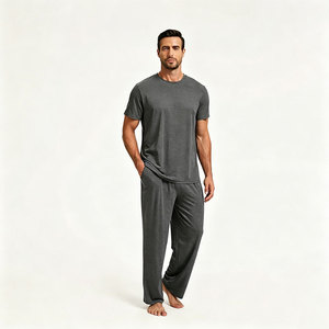 <b>Men's</b> Knitted Sleepwear Casual Home Wear Nightwear <b>Pajama</b> <b>Set</b> bamboo loungewear <b>sets</b> cotton shirt cotton loungewear <b>set</b> <b>men</b> - Product Image 3