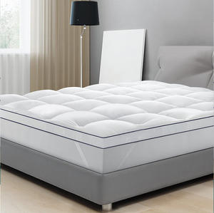Almohadilla de <span class=keywords><strong>cama</strong></span> fija elástica de alto estilo directo de fábrica, hogar de punto de poliéster grueso personalizado para almohadillas de colchón <span class=keywords><strong>Amazon</strong></span> - Product Image 1
