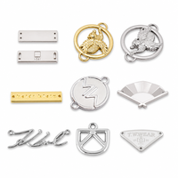 Pour Non Pu cuir brun ternissement sac personnalisé main dames Tka or aluminium en relief concepteur métal métallique maillot de bain étiquette Logo