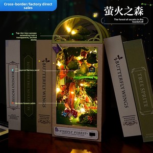Hamaileon Set <span class=keywords><strong>de</strong></span> libro <span class=keywords><strong>de</strong></span> ensueño Bosque <span class=keywords><strong>de</strong></span> Luciérnagas, Maqueta <span class=keywords><strong>de</strong></span> Cabaña DIY <span class=keywords><strong>de</strong></span> Montaje Tridimensional, Juguete <span class=keywords><strong>de</strong></span> Rompecabezas con Caja <span class=keywords><strong>de</strong></span> Luz, Día del Padre - Product Image 2