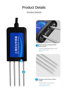 Sensore Portatile Tutto-in-Uno per il Monitoraggio del Suolo: Temperatura, Umidità, Contenuto d'Acqua, Salinità, Conducibilità, pH, Azoto, Fosforo e Potassio - Product Image 3