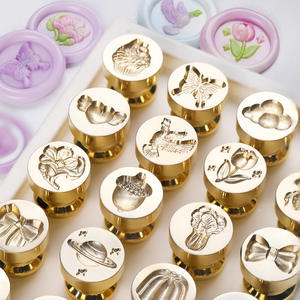 Mini tampons à cire de la série Relief mignons de 1,5 cm, motifs têtes de légumes, fruits, plantes et animaux, pour la décoration de journaux - Product Image 3