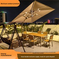 Tables et chaises de style européen en acier au carbone pour l'extérieur, résistantes au soleil, pour balcon, cour, jardin, parc - Mobilier d'extérieur