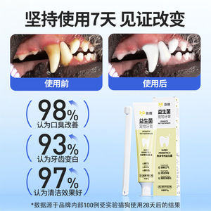 Qi Oh Pet <b>Toothpaste</b> Probiotic 95% Odor Removal 99.9% Antibacterial For Dogs And Cats - Product Image 5