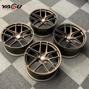 Jantes forgées personnalisées marron mat 5x112 5x120 5x114.3 pour voitures particulières <span class=keywords><strong>Toyota</strong></span> <span class=keywords><strong>Supra</strong></span> Nissan Z Corvette C8 Mustang GT Lexus - Product Image 3