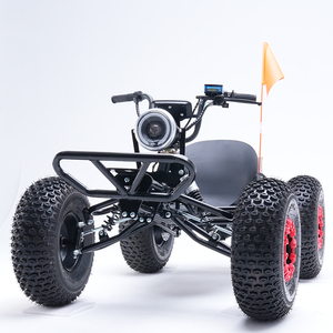 Karting tout-terrain à transmission rapide pour adultes, super nouveau, haute vitesse, compétition en plein air, cadre en acier tubulaire, grand volant - Product Image 2