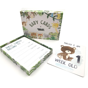 Carte My premier anniversaire baby step, coffret cadeau, pour fête prénatale - Product Image 1