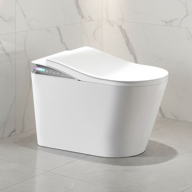 Intelligent One-Piece Electric Auto Sensor Toilet Floor Mounted Elongated Smart WC Toilet
