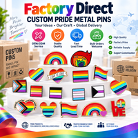 Premium-Qualität Regenbogen-Pride Hartemaille-Anstecknadeln Lebendige Farben Glatter Goldrand Langlebiges Metall-Geschenk-Abzeichen LGBTQ+ Emaille-Pins