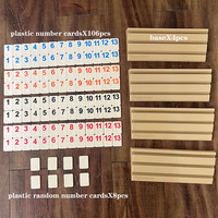 Cartes de jeu numériques de Mahjong israélien, dominos numériques, jeux de société décontractés pour adultes, jeux de cartes secrets, jouets de puzzle