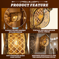 Applique murale LED personnalisée pour mosquée, Ramadan, palais, hôtel, couloir
