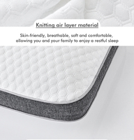 Oreiller de lit ergonomique en mousse à mémoire de forme à rebond lent, avec housse tricotée respirante, soutien du cou, pour dormeurs sur le côté et sur le dos