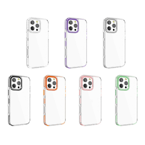 Custodia per telefono cellulare antiurto <span class=keywords><strong>trasparente</strong></span> di lusso per <span class=keywords><strong>Apple</strong></span> iPhone 16 Pro Max 11 12 13 14 15 7 8 Plus <span class=keywords><strong>Cover</strong></span> rigida per paraurti in morbido TPU - Product Image 1