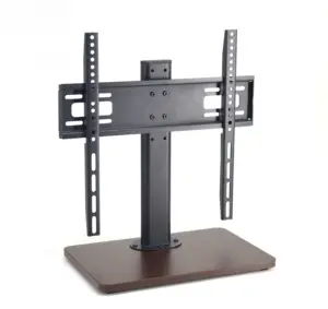 Classic Wood Base Desk Top TV Table Stand for 32-55 Inch LCD LED TVs 400*400 mm Screen 66.1lbs