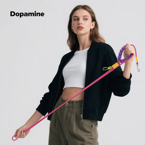 Correa Versátil para Perros con Manos Libres, Correa para Cintura con Mango de Esponja, Correa de Nailon Color Caramelo con Mango de Esponja - Product Image 4