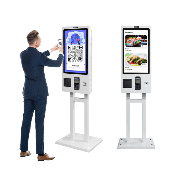 Restaurant Kiosk KFC/Restaurants Fast Food 24 27 32 Inch Full HD LCD Screen POS Barcode Scanner Printer Order Kiosk