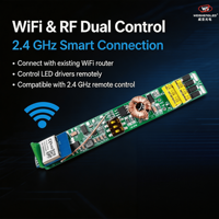 Driver LED CC WiFi & RF 10-42VDC 1CH(150-500)mA 1.5-21W CXR-21A(WT) (application Tuya)