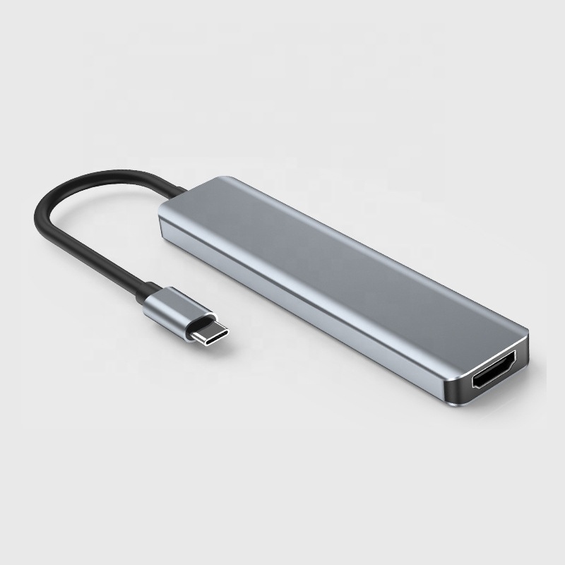 Chinese factory supplier supply 7 In 1 Adapter Hdtv 4k Usb3.0 Tf Sd Memory Aluminum 7 In 1 Dock Dual Usb C Hub - Buy Usb Hub Splitter 4k Hub 7 In 1 Usb C 4k 60hz usb C To Usb Hub Usb C Gaming Hub hub Usb 3.0 Usb-c Type C To Usb Hub