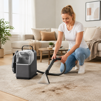 Aspiradora de Vapor para Alfombras de Gran Capacidad, 1800 ml de Agua Limpia, Tanque de Agua Sucia de 1200 ml, para Tapicería del Hogar