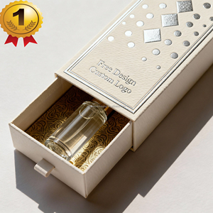 Biodegradable Recycled Materials Custom Logo UV Perfume Set <b>Box</b> 50Ml Luxury Paper Drawer <b>Box</b> with Insert Filing - Product Image 3