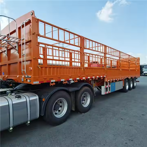 Nuevo Semirremolque de 3 Ejes y 50 Toneladas con Barandas Laterales, Remolque de Plataforma con Barandas, Precio de Descuento de Fábrica en Venta - Product Image 6