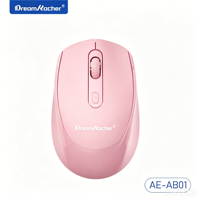 Souris optique sans fil Dream Kacher Mini avec rétroéclairage LED, récepteur USB 2,4 GHz, câble Type C, piles AA, 4 boutons, ergonomique