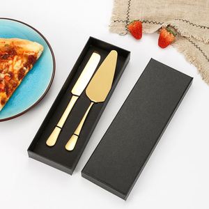 Stainless Steel Cake Knife and Spatula <b>Set</b> for Birthday Party Cake <b>Baking</b> Tool Bread Knife Pizza Spatula,cheese Cake Spatula - Product Image 2