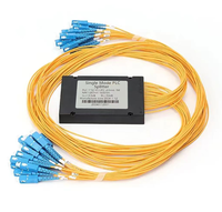 Harga Pabrik 1x8 PLC Splitter Konektor SC/UPC ABS Fiber Optik Pigtail FTTH Kompatibel POE Panjang Gelombang 1260-1650nm 1M Custom