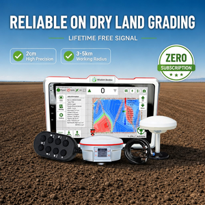 Kit de nivellement de terrain RTK à commande hydraulique pour système de niveleuse agricole, solution GNSS double antenne haute précision pour l'agriculture - Product Image 1