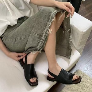 Sandalias Romanas de Primavera para Mujer JR Cross-Border Tallas Grandes 35-45, Estilo Coreano Retro de Moda para Exteriores con Suela Plana, Combinables con Todo, Colección 2025 - Product Image 3